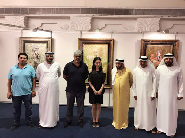 米巧铭油画作品展暨2017"一带一路"中国文化艺术品交流展在迪拜成功